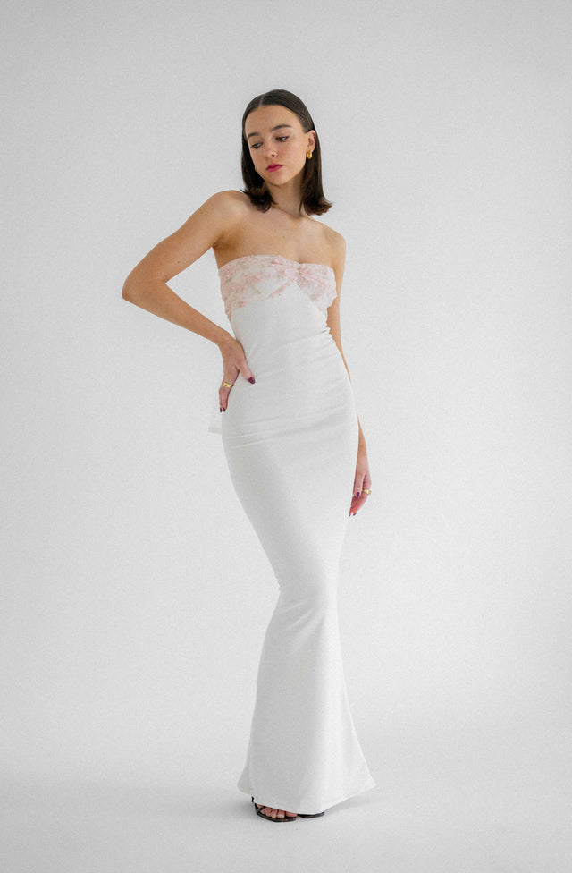 Hntr The Label Luci Gown - Ivory - 6 / White - Dresses