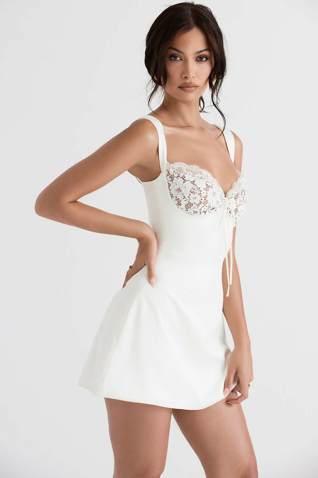 House of CB Adriana Mini Ivory - 8 / White - Dresses