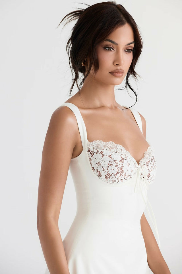 House of CB Adriana Mini Ivory - 8 / White - Dresses