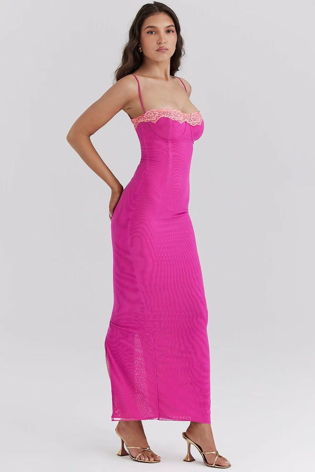 House of CB Aiza Maxi Dress - 8 / Pink - Dresses