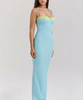 House of CB Aiza Maxi Ocean Blue - 8 / Blue - Dresses