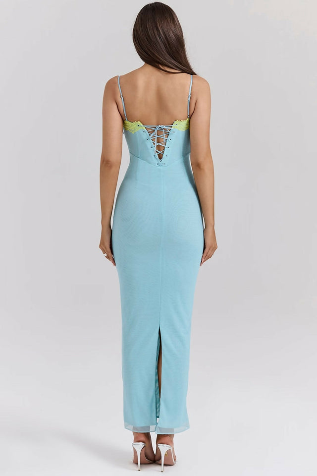 House of CB Aiza Maxi Ocean Blue - 8 / Blue - Dresses