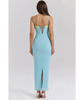 House of CB Aiza Ocean Midi - 8 / Blue - Dresses