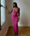 House of CB ‘Aiza’ Raspberry Maxi - S (Bigger Cup Size) / Pink - Dresses