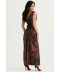House of CB Alaina in Rust - 8 / Print - Dresses