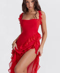 House of CB Ariela Midi/Maxi Dress - 8 / Red - Dresses