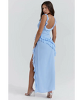 House of CB Ariela Soft Blue Ruffle Maxi - Dresses