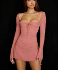 House of Cb Baby Cutout Halter Mini Dress - 8 / Pink - Dresses