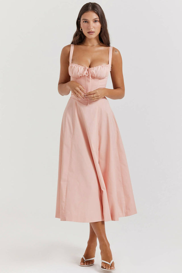 House of CB Carmen Baby Pink Bustier | Passion For Fashion