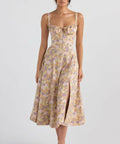 House of Cb Carmen Peony Print Bustier Sundress Floral - Size 6 8 & 10 - 6 / Multi - Dresses