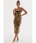 House of CB Cassia in Olive - 8 / Print - Dresses