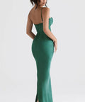 House of Cb Charmaine Midi Forest Green - 8 / Green - Dresses