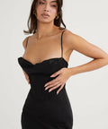 House of CB Charmaine Midi/Maxi Black Dress - 8 / Black - Dresses