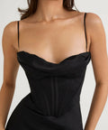House of CB Charmaine Midi/Maxi Black Dress - 8 / Black - Dresses