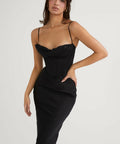 House of CB Charmaine Midi/Maxi Black Dress - 8 / Black - Dresses