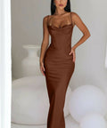 House of CB Charmaine Midi/Maxi Chocolate Brown - Dresses