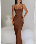 House of CB Charmaine Midi/Maxi Chocolate Brown - Dresses