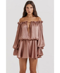 HOUSE OF CB Chaya in Hazelnut - Dresses
