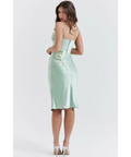 House of CB Fallon Light Jade Midi Dress - 6 / Green - Dresses