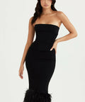 House of CB Fionula Black Strapless Corset Dress - 6 / Black - Dresses