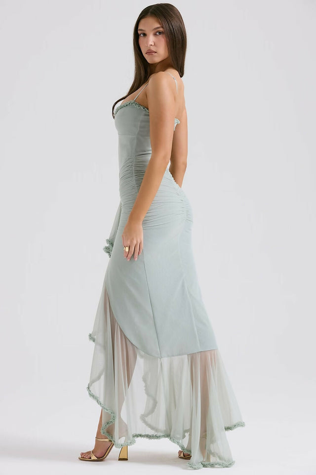 House of CB Gabriella Gown Pistachio - 8 / Green - Dresses