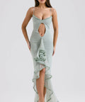 House of CB Gabriella Gown Pistachio - 8 / Green - Dresses
