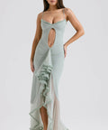 House of CB Gabriella Gown Pistachio - 8 / Green - Dresses
