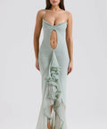 House of CB Gabriella Gown Pistachio - 8 / Green - Dresses