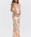 House of CB Josefina Maxi Dress Pink Peony - 6 / Floral - Dresses