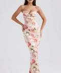House of CB Josefina Maxi Dress Pink Peony - 6 / Floral - Dresses