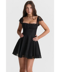 House of CB Kaia Black A Line Mini Dress - 6 / Black - Dresses