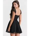 House of CB Kaia Black A Line Mini Dress - 6 / Black - Dresses