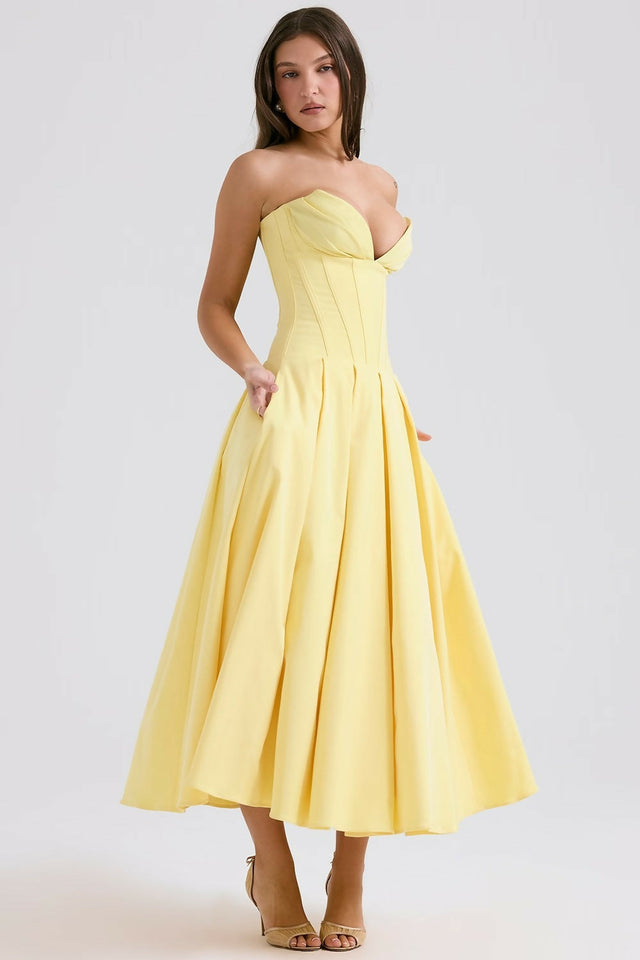 House of CB Lady Gown Sunshine Yellow - 8 / Yellow - Dresses