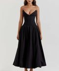 House of CB Lady Strapless Midi Dress in Black Size 8 - 8 / Black - Dresses