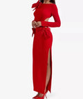 House of CB - HOUSE OF CB Lavele bow-embellished crepe maxi dress