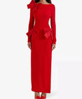 House of CB - HOUSE OF CB Lavele bow-embellished crepe maxi dress
