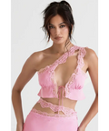 House of CB Lorena Crop & Mathilda Skirt Set - 6/8 / Pink - Outfit Sets