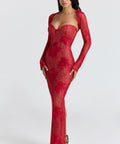 House of CB Lucienne Maxi Dress - 6 / Red - Dresses