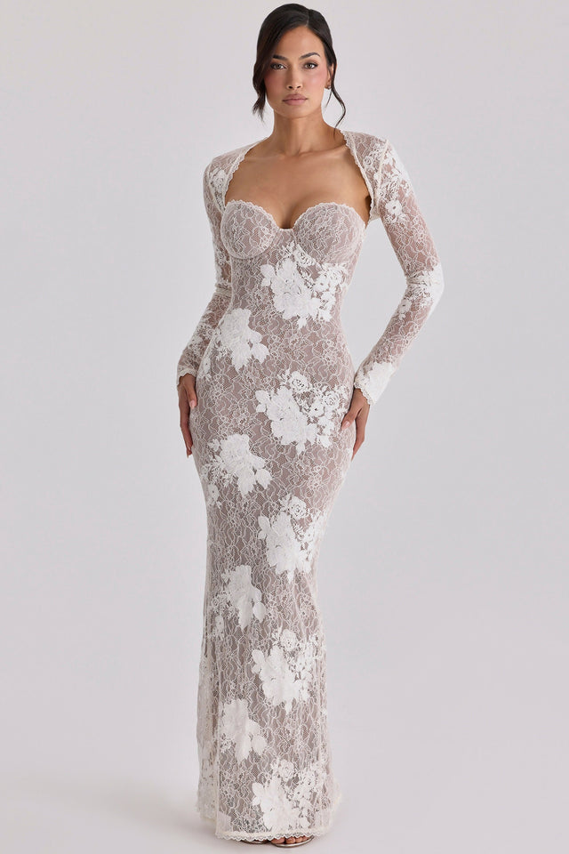 house of cb long sleeve maxi dress House of CB Lucienne Maxi Dress