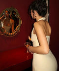 House of Cb ‘Mia’ Ecru Halter Maxi - S / Cream - Dresses