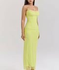 House of CB Nailani Maxi Lime - 8 / Yellow - Dresses