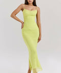 House of CB Nailani Maxi Lime - 8 / Yellow - Dresses