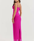House of CB Nalini Fuchsia Maxi Dress - 6 - Dresses