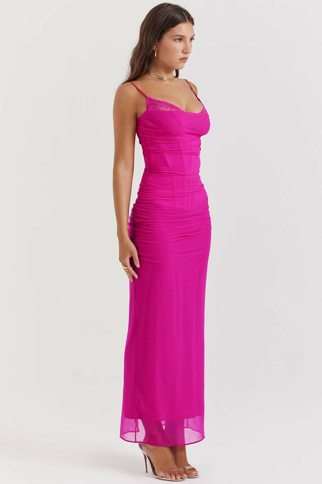 House of CB Nalini Maxi Dress in Fuchsia Size S / AU 8 - 8 / Pink - Dresses