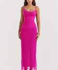 House of CB Nalini Maxi Dress in Fuchsia Size S / AU 8 - 8 / Pink - Dresses