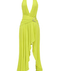 House of CB Olessia Maxi Lime - 8 / Yellow - Dresses