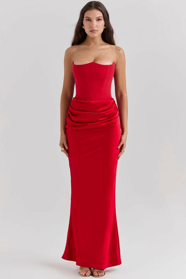 House of CB Persephone Gown Red - 8 / Red - Dresses