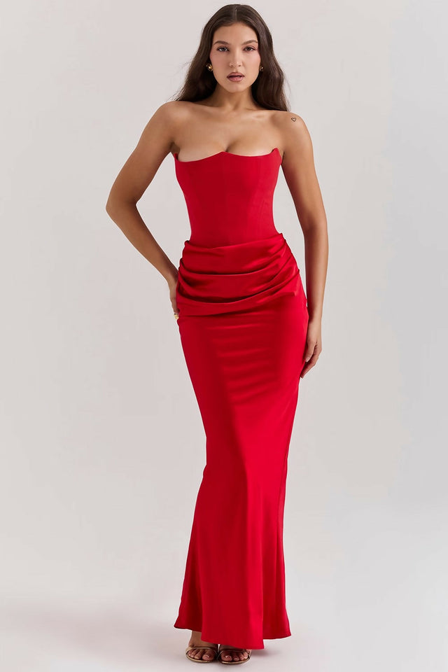 House of CB Persephone Gown Red - 8 / Red - Dresses
