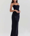 House of CB Persephone Strapless Corset Dress - 6 / Black - Dresses