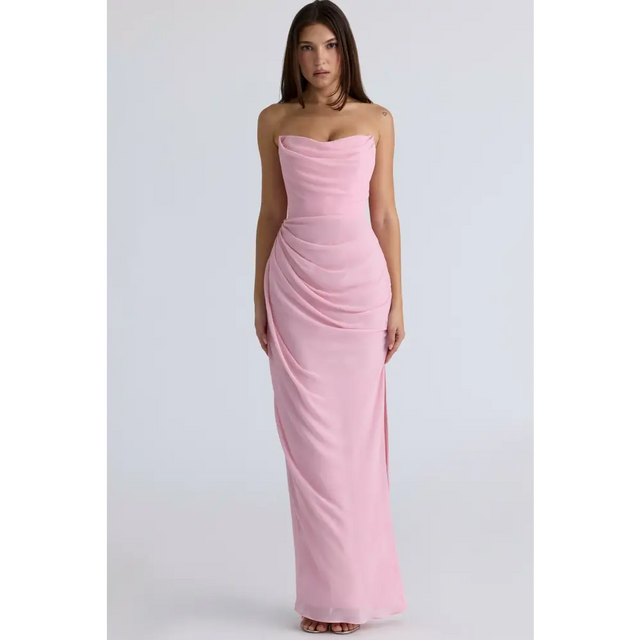 House of CB Pink Adrienne Gown - 6 / Pink - Dresses